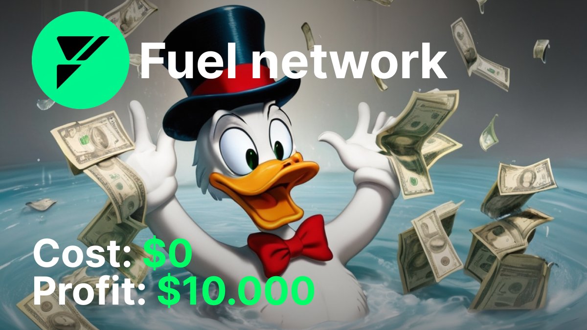 Take 10 minutes and get $10,000+ from $FUEL 💵

Token generation event  was set for Q2 2024.

$FUEL has raised $𝟖𝟐𝐌 and is preparing to launch the mainnet.

Read my instructions (bonus in the end) 🧵👇