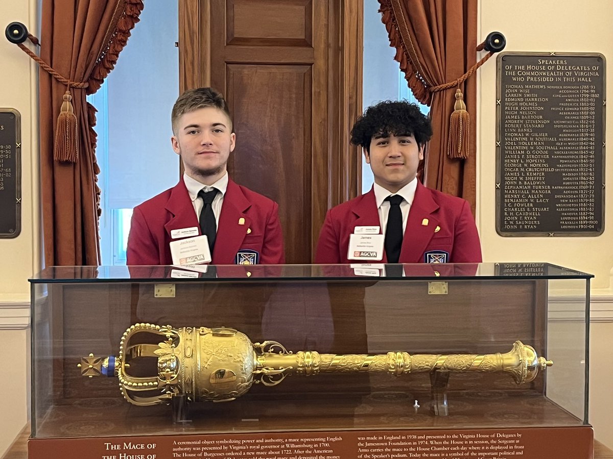 Recently our very own @SkillsUSAVA State Officers Jackson and James spoke with Virginia State Legislators to discuss the importance of CTE and the role it plays, not only in education, but in our community and workforce. Great work! #mtcproud #cte #skillsusava #skillsusa