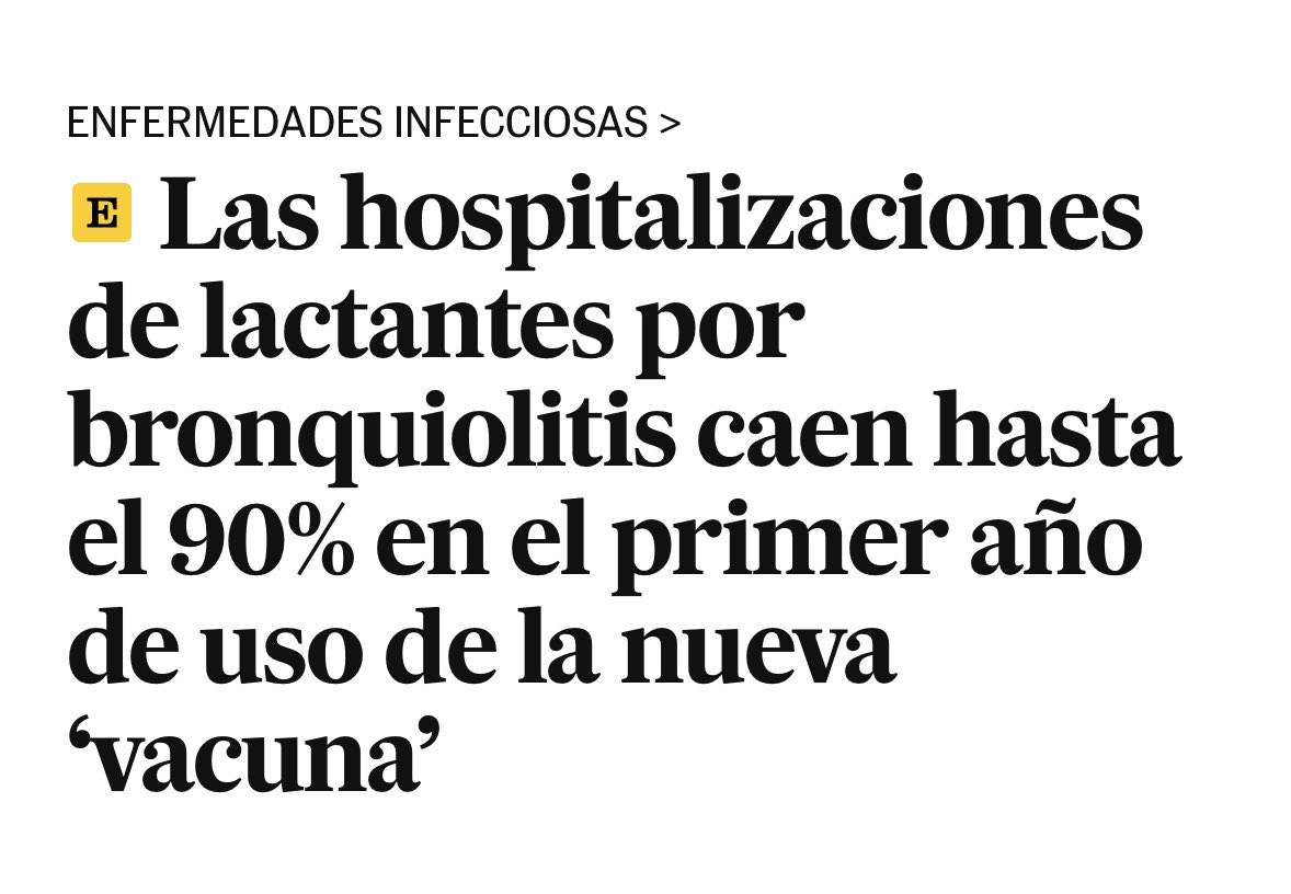 Ojalá mi hija mayor hubiera podido disfrutar de este tratamiento. Como ya he contado, tuvo bronquiolitis al poco de nacer y a punto estuvo de ser hospitalizada. Me alegro muchísimo por lo que supone esta noticia tanto para los propios bebés como para sus padres y los sanitarios.