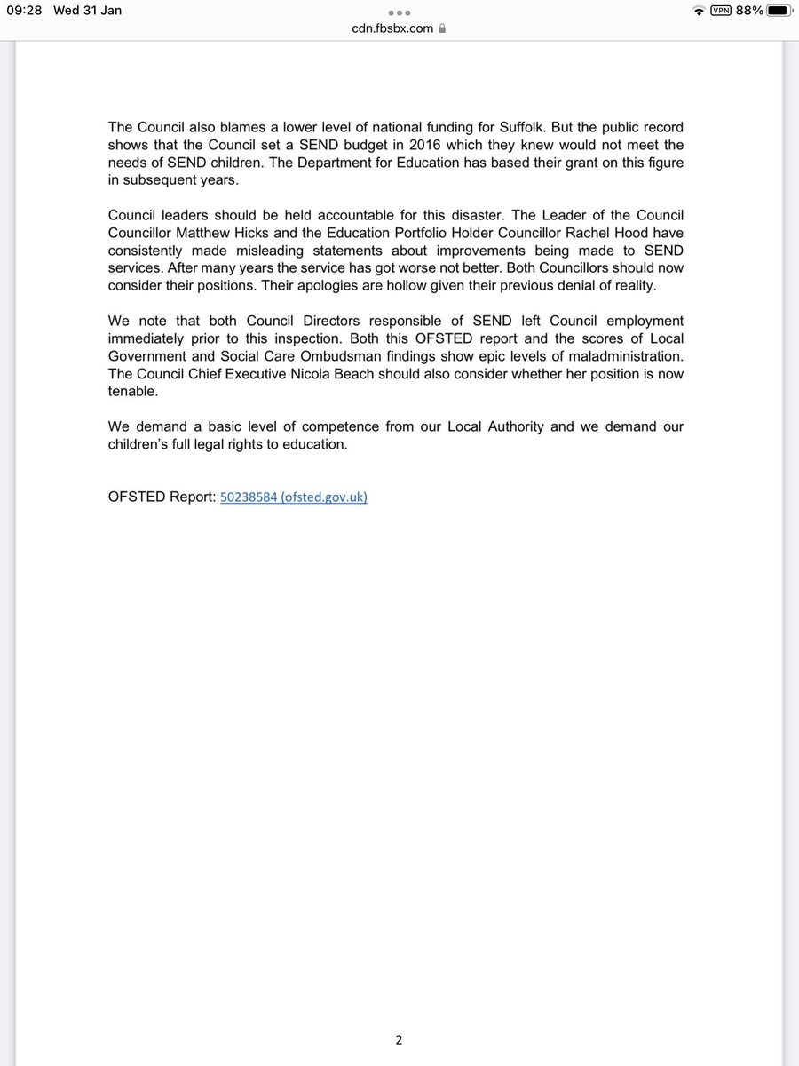 Suffolk SEND Crisis tweet media