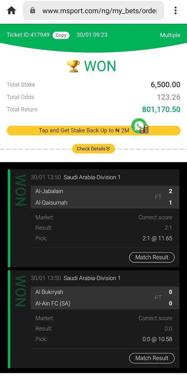 pakinyemi299's tweet photo. @sure_odds02 This is my winnings 

Luton Brighton Aston Villa Newcastle Nottingham Forest Arsenal Fulham Everton Crystal palace Sheffield United Morocco premier league Saka Martinelli Gabriel Jesus Saliba Zinchenko Hakimi Portugal London PayPal

 #NOTARS #eyeloveyou #Bitcoin https://t.co/3YrcZeMVtU