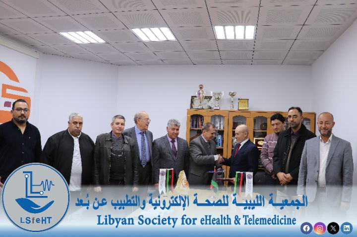 LSfeHT's tweet image. تم  بحمدالله اليوم الأربعاء الموافق 31-01-2024 بمقر كلية التقنية الصناعية توقيع اتفاقية تعاون مع الهيئة العربية للتعليم الطبي الرقمي والجمعية بمشاركة خبراء من الهيئة عبر الزوم وتم مناقشة التحضير للمؤتمر المشترك المزمع عقده خلال هذه السنة ومشروع المستشفى الافتراضي.