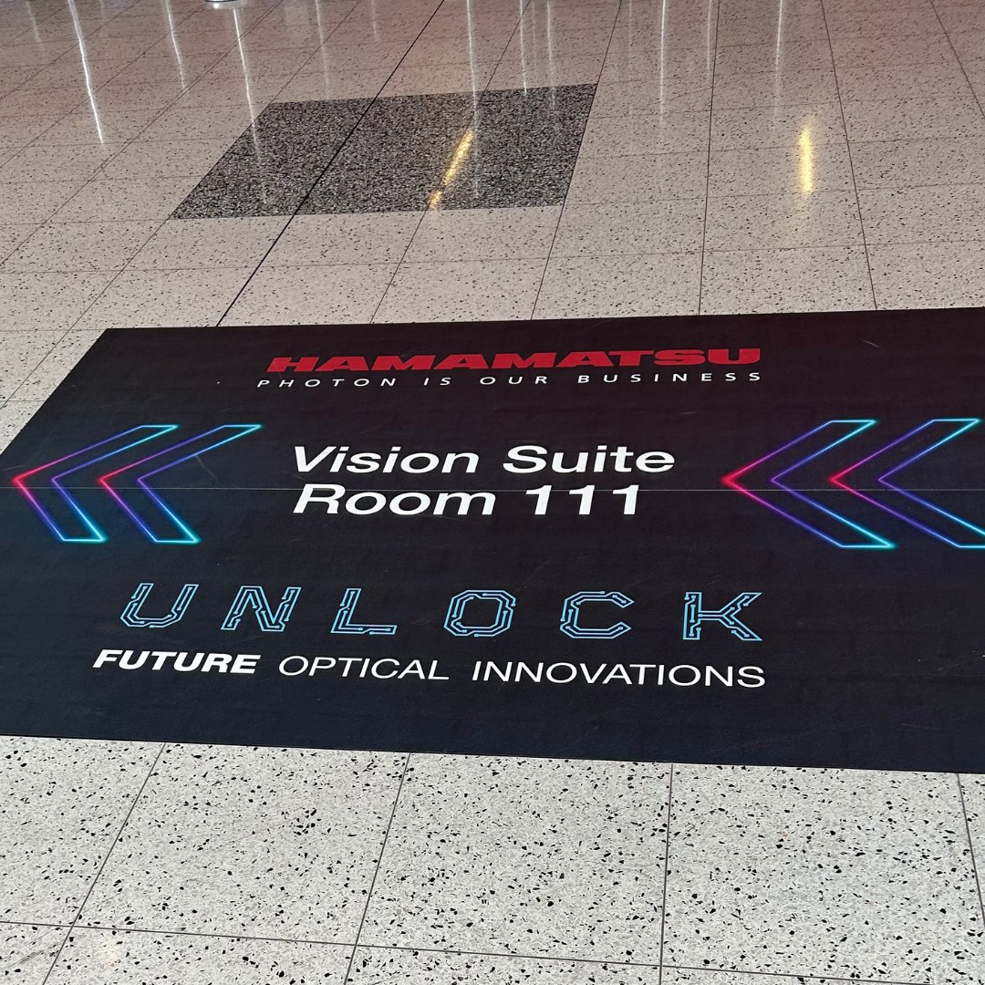 HamamatsuPhoton's tweet photo. We're excited for another great day at #PhotonicsWest! Have you visited #VisionSuite yet? 😎 Follow the arrows to Room 111, North Lobby, and look for the red carpet to get an exclusive experience that showcases the future of #photonics.💡
See you there! https://t.co/KRE8LtSGzD https://t.co/YiOyvPdiVn