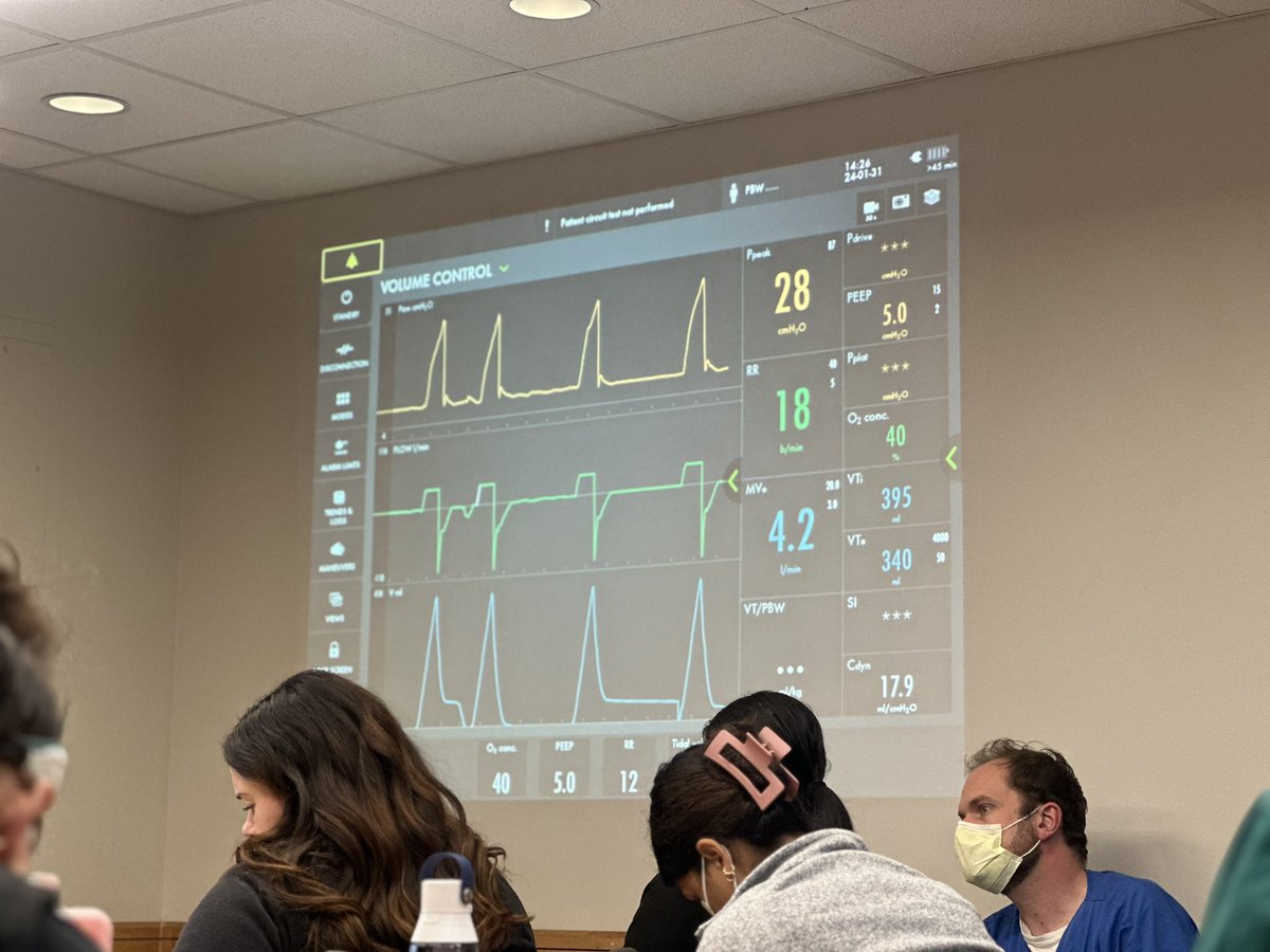 Nazish Hashmi M.D (@nazishhashmi1) on Twitter photo Fantastic refresher on mechanical ventilation. Grateful to John Davies for teaching our fellows and residents! <a href="/Duke_Anesthesia/">Duke Anesthesiology</a> @DukeAnesFellows <a href="/DukePACC/">Duke Pulmonary Allergy and Critical Care</a> <a href="/DukeSurgery/">Duke Surgery</a> #DukeAnesCCM <a href="/SandyAnMD/">Sandy</a> <a href="/Paul_Wischmeyer/">Paul Wischmeyer MD</a> <a href="/drdahhan/">Talal Dahhan, MD, MMEL, MHA, MBAc</a> <a href="/CoryJVatsaas/">Cory J. Vatsaas</a> Fantastic refresher on mechanical ventilation. Grateful to John Davies for teaching our fellows and residents! <a href="/Duke_Anesthesia/">Duke Anesthesiology</a> @DukeAnesFellows <a href="/DukePACC/">Duke Pulmonary Allergy and Critical Care</a> <a href="/DukeSurgery/">Duke Surgery</a> #DukeAnesCCM <a href="/SandyAnMD/">Sandy</a> <a href="/Paul_Wischmeyer/">Paul Wischmeyer MD</a> <a href="/drdahhan/">Talal Dahhan, MD, MMEL, MHA, MBAc</a> <a href="/CoryJVatsaas/">Cory J. Vatsaas</a>