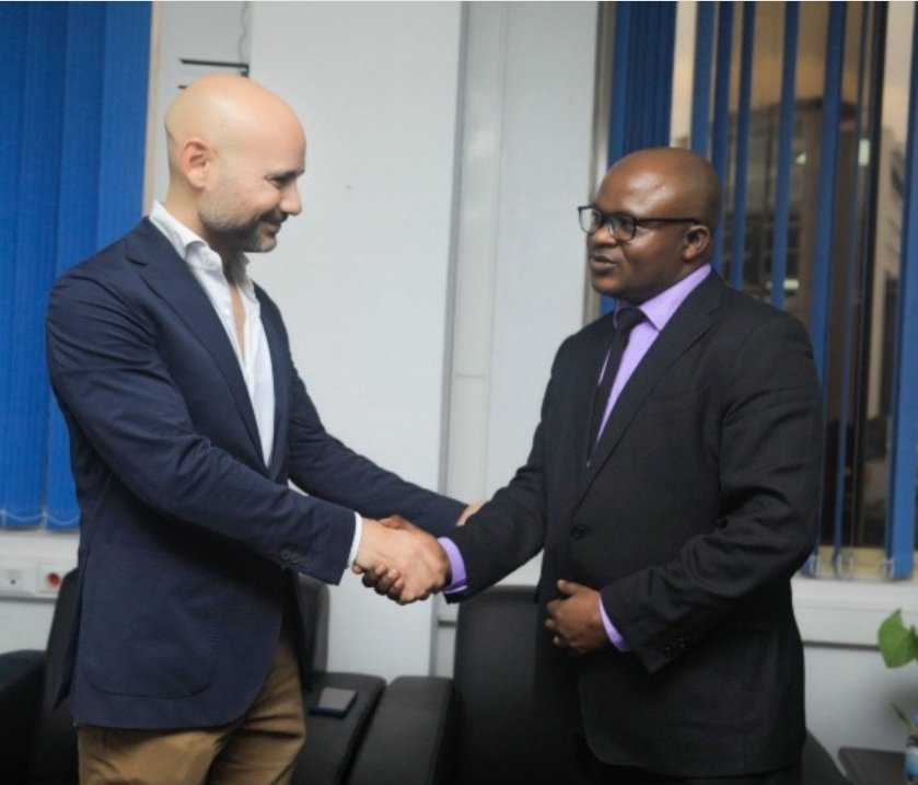 wasac_rwanda's tweet photo. Today,CEO #WASACGroup @OmarMunyaneza and Mr Rami Ghandour,CEO of #Metito company that oversees #Kanzenze Water Treatment Plant, met &amp; discussed fortifying their collaborative efforts in water supply projects &amp; exploring potential partnerships,particularly in sanitation services. https://t.co/nbDjXeIkc6