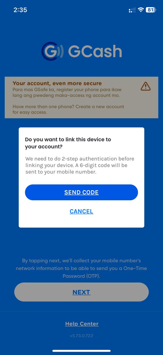 360vtoursph's tweet photo. having issues with @gcashofficial since ysterday i cant login even when my iphone is up to date i keep getting this messages. Any solution? #gcash https://t.co/4I8TzAhbPb