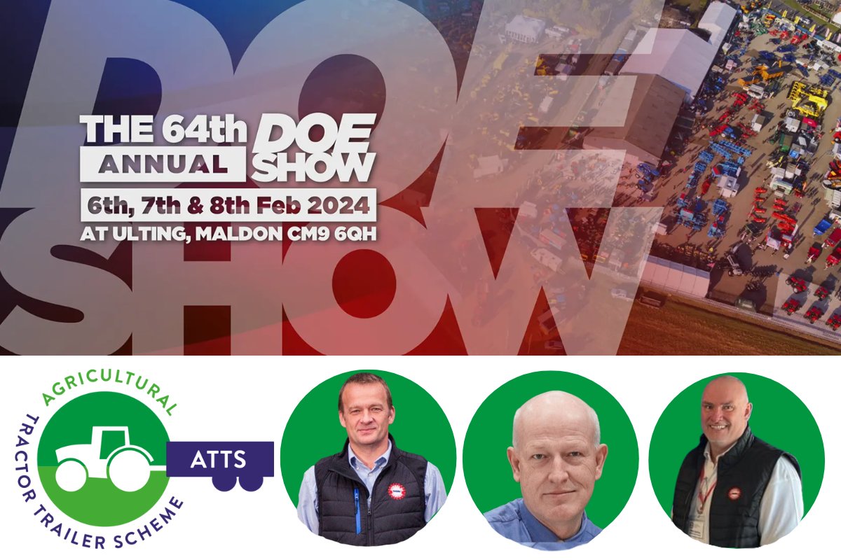 BAGMA_tweets's tweet photo. #BAGMA will be @ #DoeShow2024 talking about Agricultural Tractor Trailer Scheme (#ATTS) benefits. We're in the entrance area ready to talk #trailersafety & #braketesting
#training #ag #agriculture #machinery #UKAgriculture #ukfarming #farminglife #dealership #Farming #AgriTech https://t.co/v1w62YjqvP