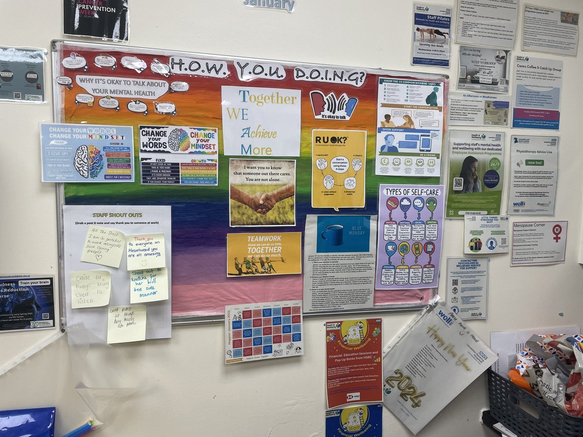 cdh_ward73687's tweet photo. Love our new staff wellbeing board and we have a staff shout out board in the making! Our very own HCA Emma Pollard is the creator once again! Staff already started putting lovely notes on for staff 😀❤️ @JusineDaviesRN @jackie_denton1 https://t.co/ZL9IXUhRUn