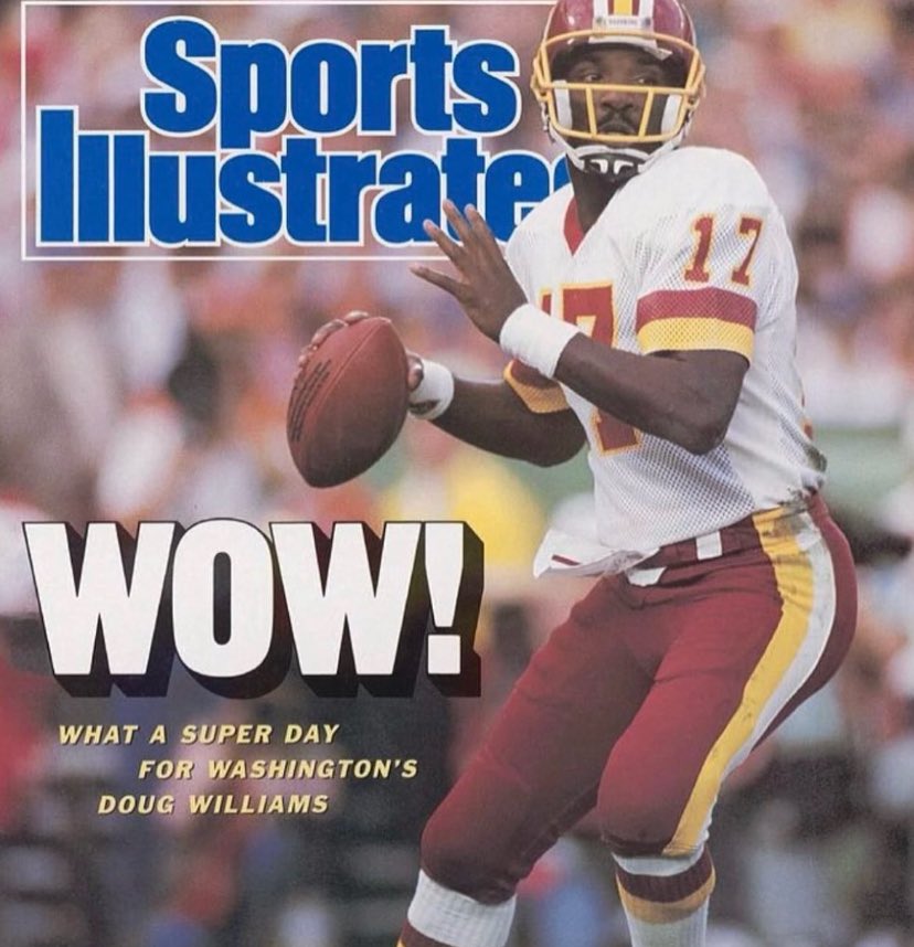 36 years ago today, @Commanders QB #DougWilliams showed the world a #TouchOfClass. #Legend