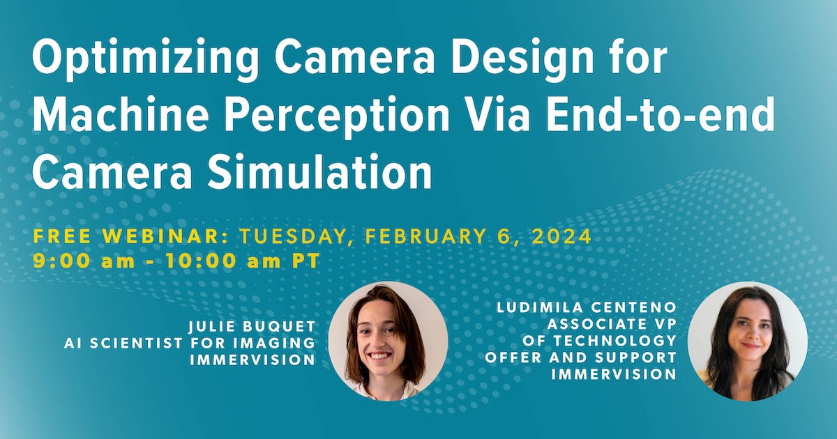 Last call for registration! Secure your spot for the upcoming webinar on optimizing camera design for machine perception presented by @Immervision. This is your final chance before the session on February 6 at 9 am PT. Don't miss out—register now! register.gotowebinar.com/register/92199…