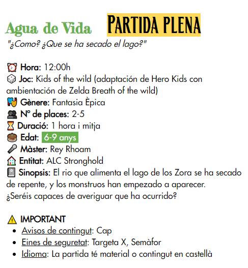 ALC_Stronghold's tweet photo. Partides de #rolinfantil a la #BCNegra24! 2 partides de #CuentosExtraordinarios (@HTPublishers) i #HeroKids, us animeu a puntar a les vostres peques?

Inscripcions: https://t.co/390DGxuzVi

#rol #rolbcn #bcnegra https://t.co/M2FYDaaYlV