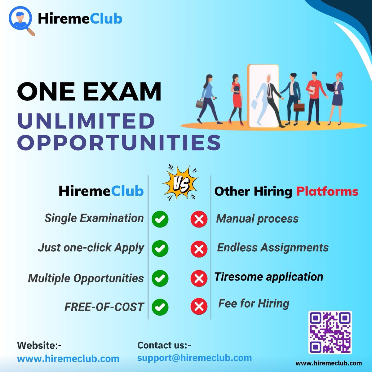 HiremeClub's tweet photo. One Exam, Unlimited Opportunities!!!

Register on https://t.co/e8kpZz8Xj5 and apply for unlimited opportunities.

#jobs #hiring #internships #job #internship https://t.co/63IxP3Qlkc