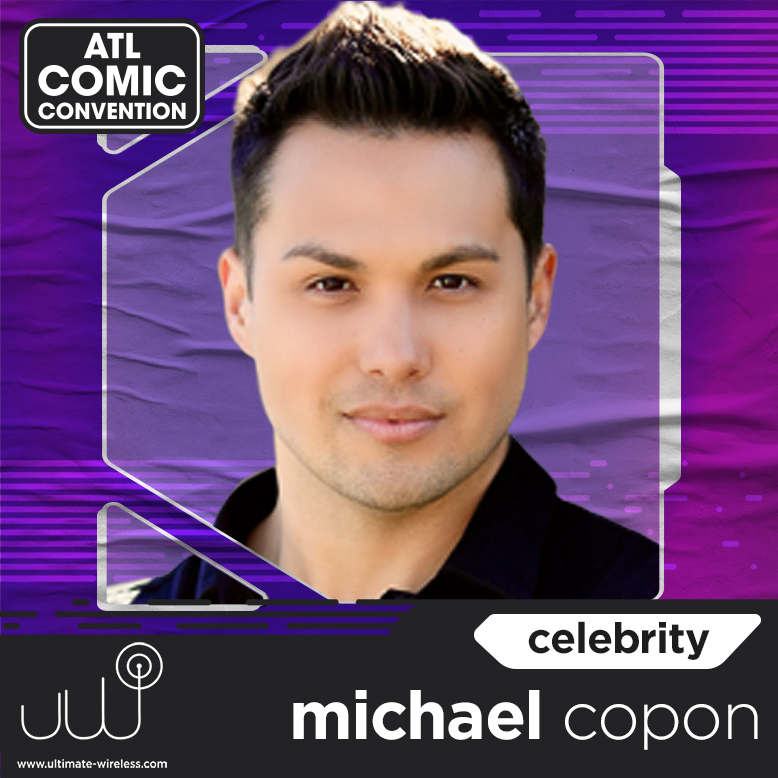 📣 Stop by the @Ult_WirelessEnt Booth at #ATLcomicconvention to meet @MichaelCopon. #powerrangers 🎟 We will see you February 9th-11th! Get your tickets HERE: bit.ly/3E7TXTH. Pricing will increase at the door.