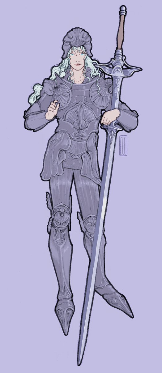 Leloxott's tweet photo. Griffith, or hot chevaleresque lady, who knows... https://t.co/PyBcBtbSQE