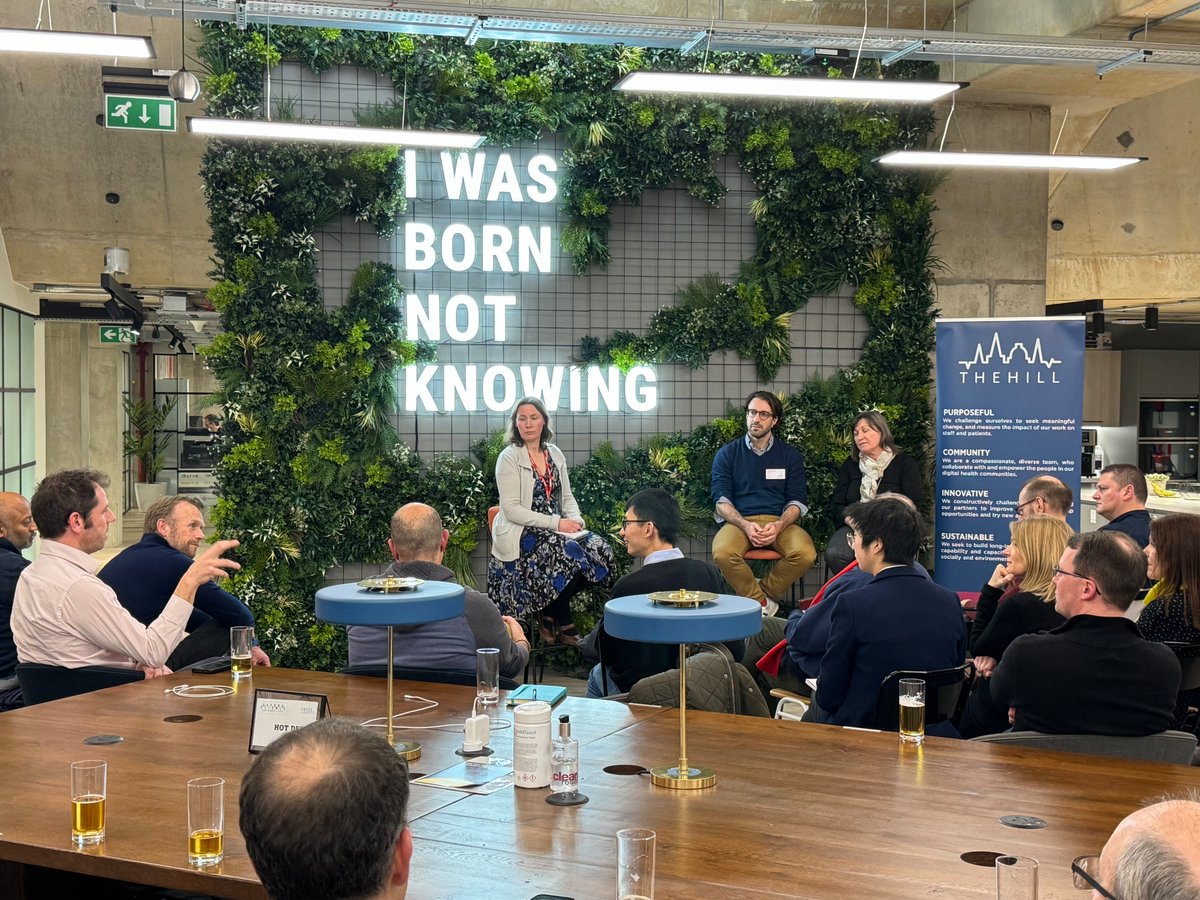 thehilloxford's tweet photo. Our Social Mixer has kicked off at @Grassroots_ose in Oxford. 

DeeDee Wallace from @OxfordshireCC joins Benedikt von Thüngen from @SANOME_ on the panel to discuss AI in Healthcare.

#networking #socialmixer #ArtificialIntelligence #healthcare #AI https://t.co/7vFmxJvrs0