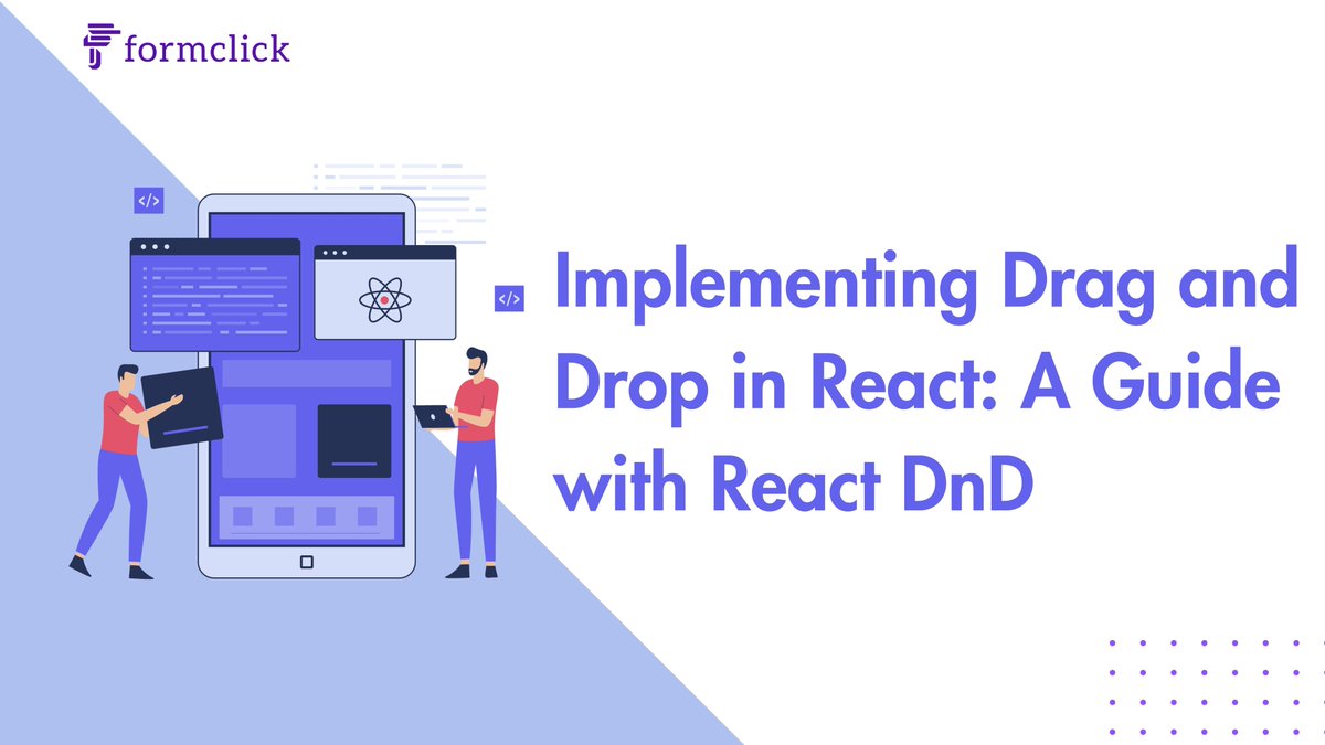 formclickoff's tweet photo. Drag and Drop In React
Drag and drop functionality has become a common and user-friendly feature in modern web applications.
#formclick #formbuilder #nocode #appbuilder #blog #nocodeformbuilder #nocodeappbuilder #neom
Read the entire blog post at https://t.co/CNv8ue4HA4 https://t.co/xFwkcAvEIq