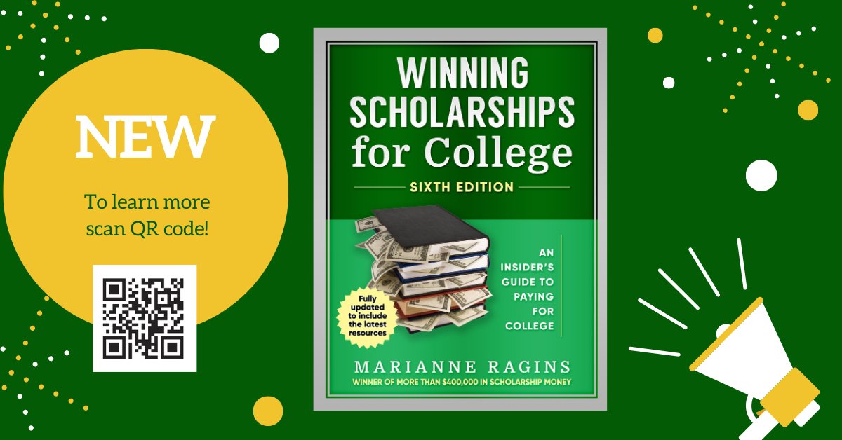 ScholarshipWork's tweet photo. Help Students with College Costs! The NEW Winning Scholarships for College is available now. See https://t.co/HmtTz2am1p to learn more. https://t.co/64q5epBXow