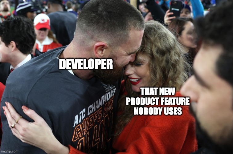 snpranav's tweet image. Side-projects be like 🫠

#taylorkelce #developermemes