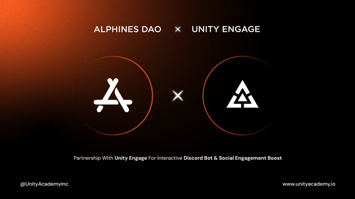 We have officially partnered with @UnityAcademyInc to bring you their latest Engage-2-Earn Discord bot.

Users can now engage inside our Discord and earn tokens, NFTs and more!

Keep grinding Alphines fam!