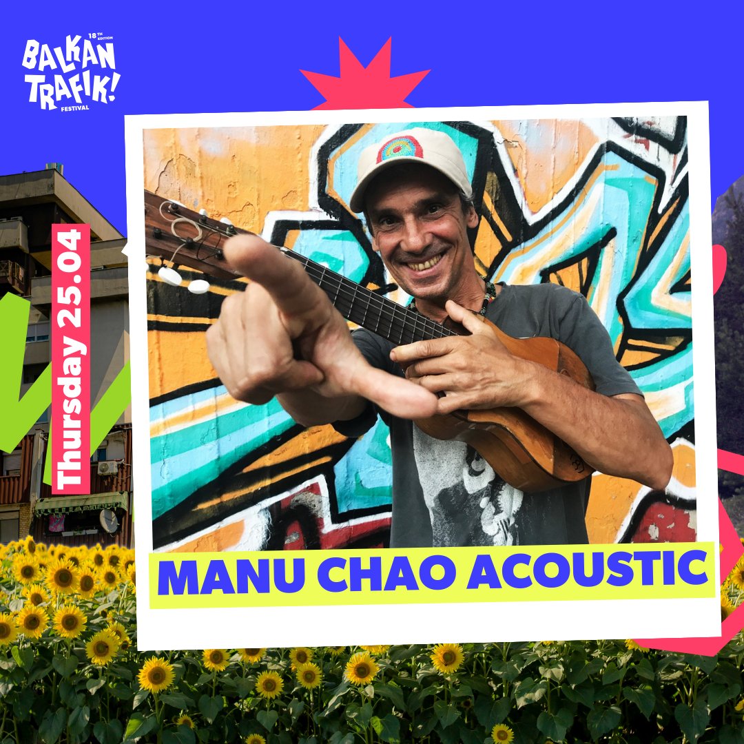 🔥Manu Chao
Get ready for a legendary Thursday evening with the one and only <a href="/manuchao/">Manu Chao</a>!
Join us for a special concert featuring his greatest hits from albums like 'Clandestino' along with exclusive brand-new songs!
Don't miss out! Grab your EARLY BIRD pass!balkantrafik.com/get-your-ticket