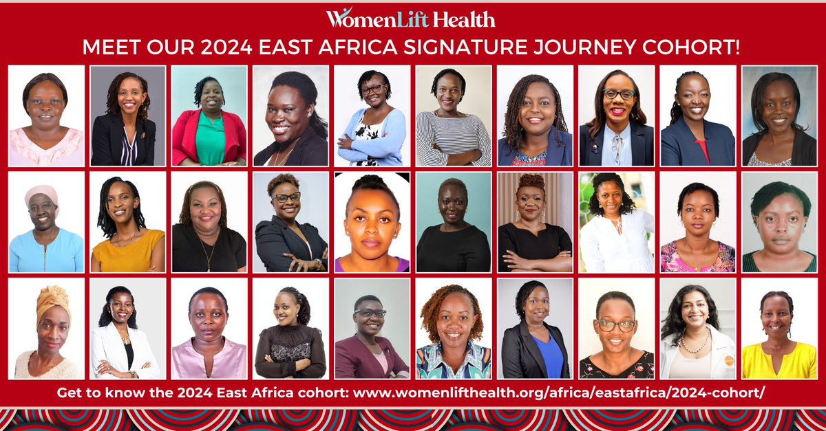 Introducing the 2024 East Africa Signature Leadership Journey cohort.

Crafted to provide mid-career women leaders with crucial tools, mentorship and coaching, this program enhances their influence in global public health.

Meet the inspiring 2024 Cohort: bit.ly/3SFVqJ1