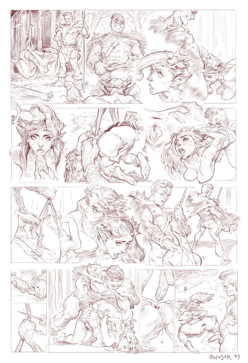 OwusyrArt's tweet photo. Here's the linework from my latest commission! Colored version coming soon to a social media feed near you https://t.co/NCzYXwiagN