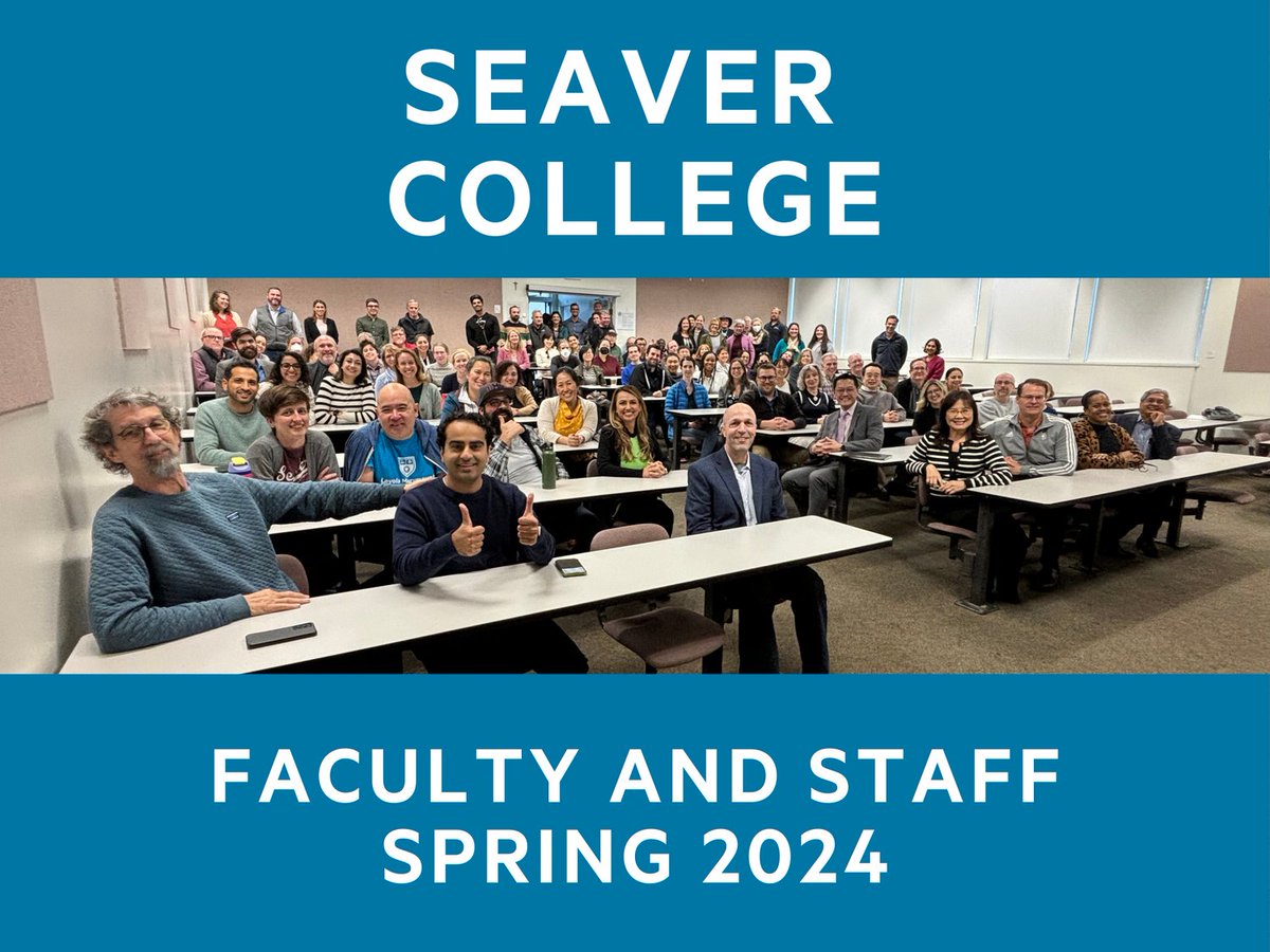 It was great seeing our faculty and staff at Seaver College's spring meeting this past Friday! It was energizing to reconnect with everyone and gear up as a college for the spring semester! 🌸 Special thanks to Provost Poon for joining us and answering our questions! #lmuseaver