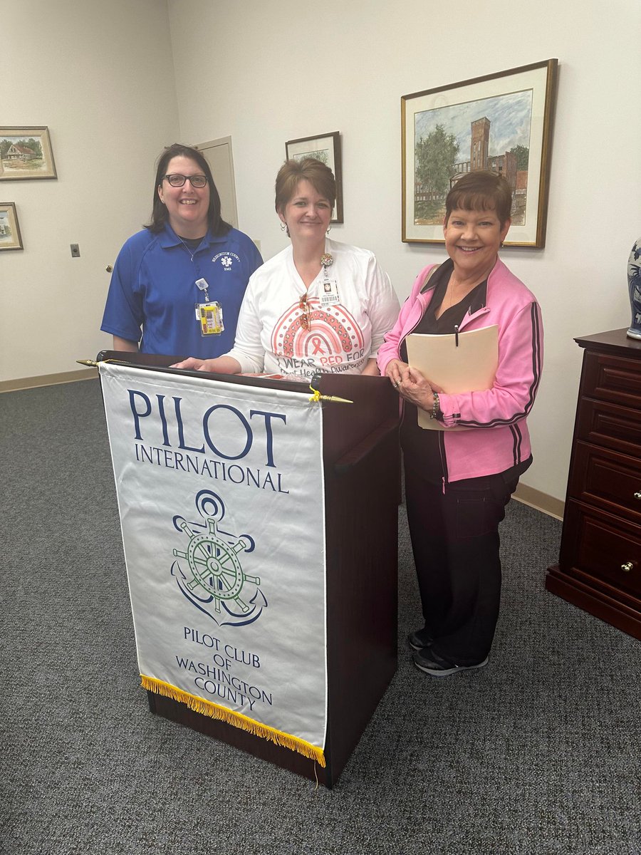 Yesterday Washington County Regional Medical Center had the pleasure of sharing heart health information for the Pilot International Club of Washington County's 5th Tuesday Program.   Participants were thrilled and grateful for the availability of these life-saving services in WC
