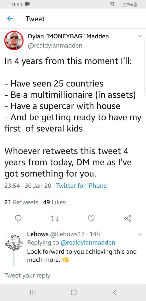 Hello, It's been 4 years, how did it go? I hope you made it?<a href="/realdylanmadden/">MONEYBAG 💰 Madden</a>
 yearshttps://dylanmadden.gumroad.com/