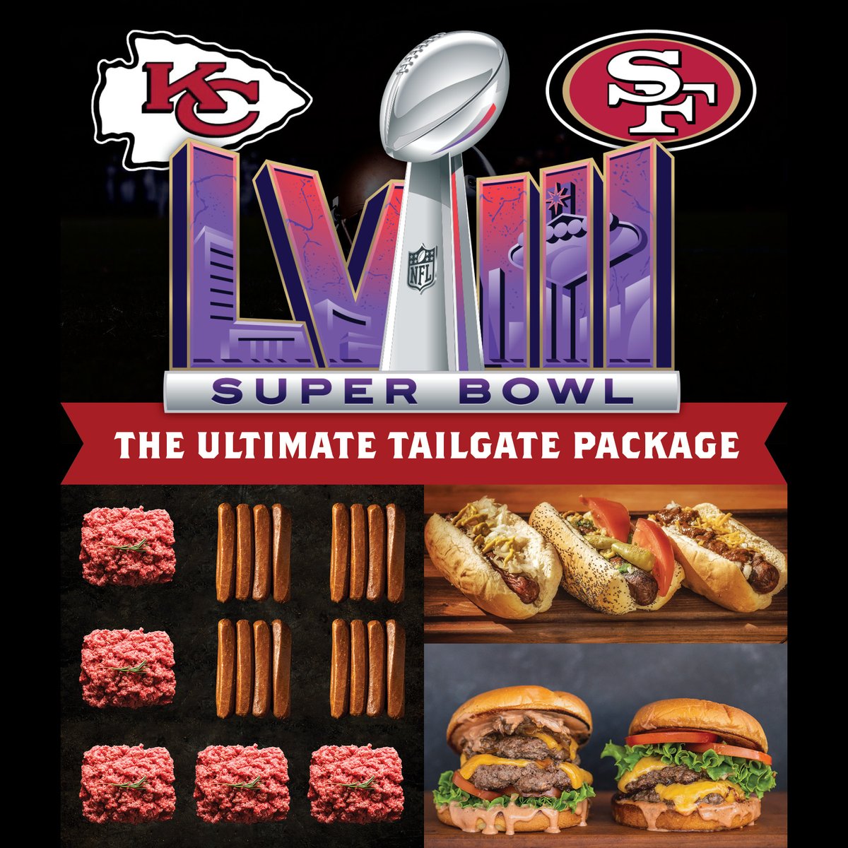 The perfect combo for Super Bowl Sunday! Receive five 1lb bricks of our perfectly blended ground beef and four packages of our USDA All Beef Hot Dogs. Super Bowl Sunday made easier, order yours now! Order by February 6th. #e3meatco #e3ranch #morethanasteak #responsiblyraised