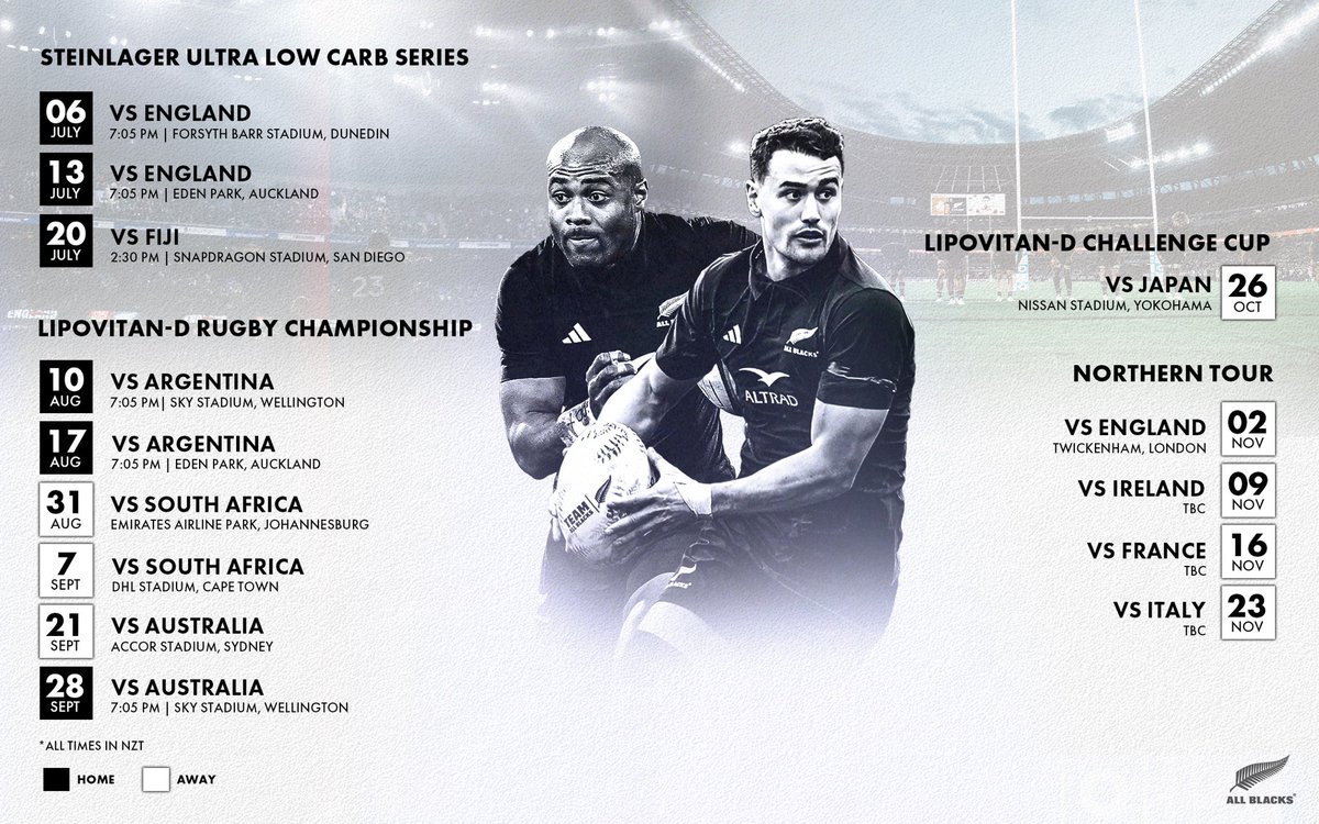 2024 schedule locked in 🔒

Sign up here for news &amp; ticket updates ➡️ bit.ly/3uh50bS

#AllBlacks