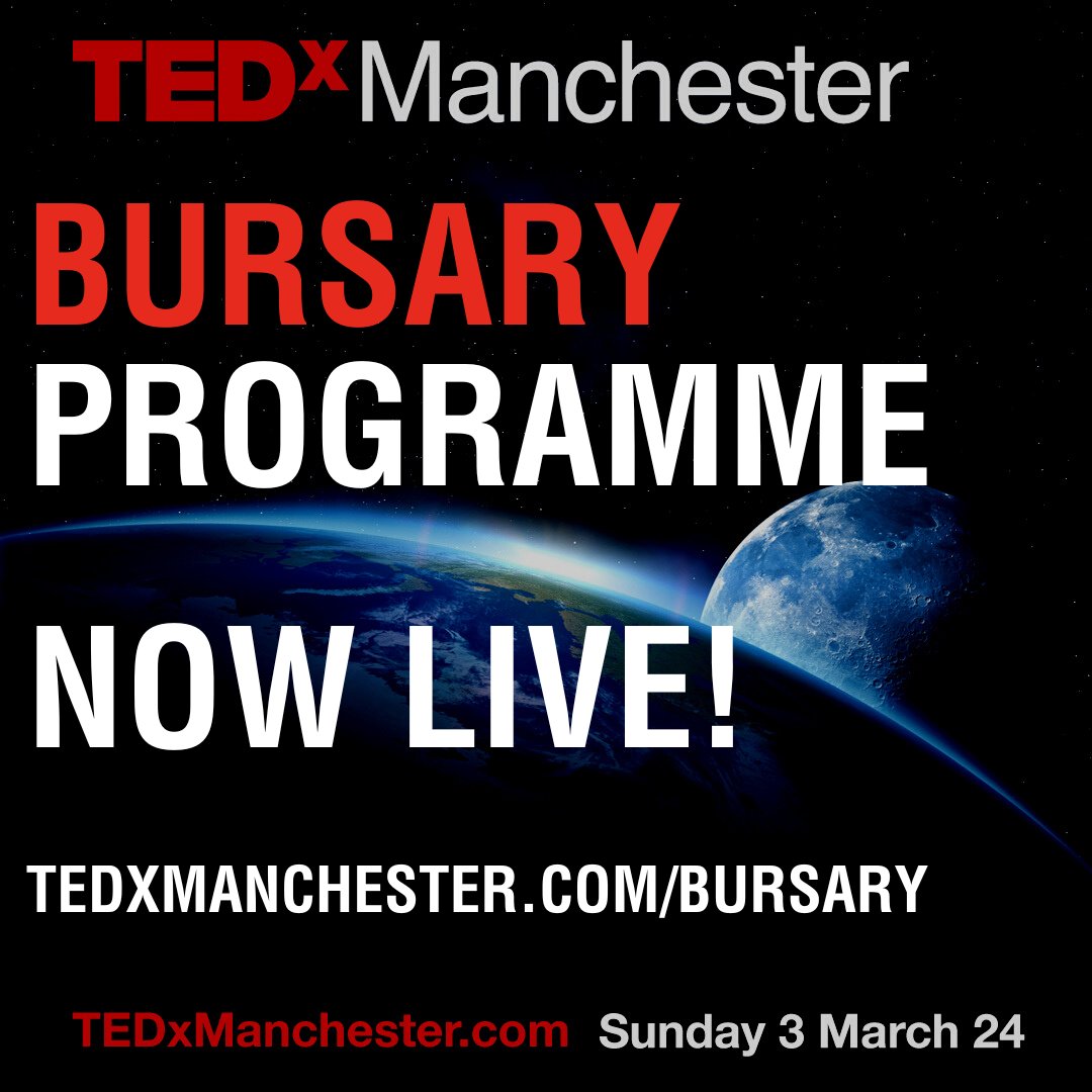 TEDxManchester (@tedxmanchester) on Twitter photo 📢📢Announcing the return of the #TEDxManchester Bursary with thanks to the wonderful support of <a href="/CheadleHulmeSch/">Cheadle Hulme School</a>! 35 pairs of free guest passes available. Please apply at.. tedxmanchester.com/bursary/ 📢📢Announcing the return of the #TEDxManchester Bursary with thanks to the wonderful support of <a href="/CheadleHulmeSch/">Cheadle Hulme School</a>! 35 pairs of free guest passes available. Please apply at.. tedxmanchester.com/bursary/