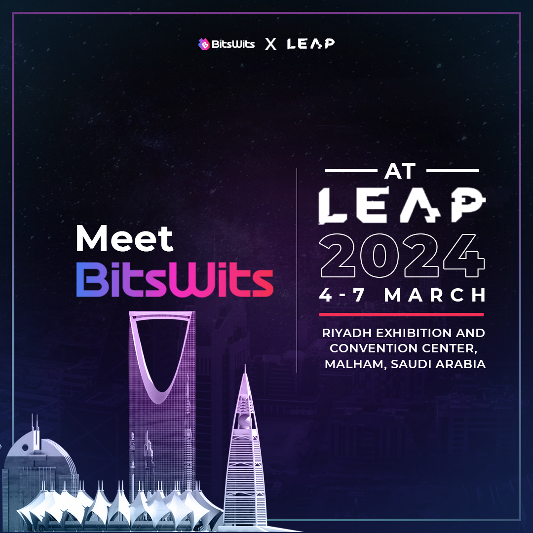 BitsWits is gearing up for @LEAPandInnovate 2024, ready to redefine the game and push boundaries. Don't forget to meet us at the Riyadh Exhibition and Convention Center, Malham, Saudi Arabia.

#LEAP24 #LEAP #techevent #KSA #AI #worldleaders #futureinnovations #vision2030