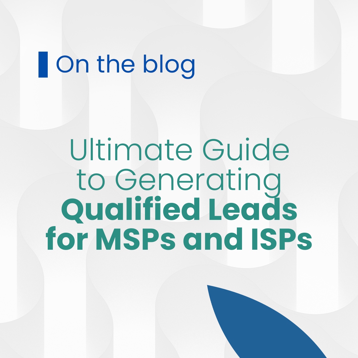 thebizgrowers's tweet image. Stop scrambling for leads.

➡️ Our latest blog shows MSPs how to attract qualified leads who are ready to buy.  Pain points, value propositions, lead magnets, SEO, content magic, ads, referrals – we cover it all. ✨

bit.ly/42heSyY

#MSPmarketing #MSPguide