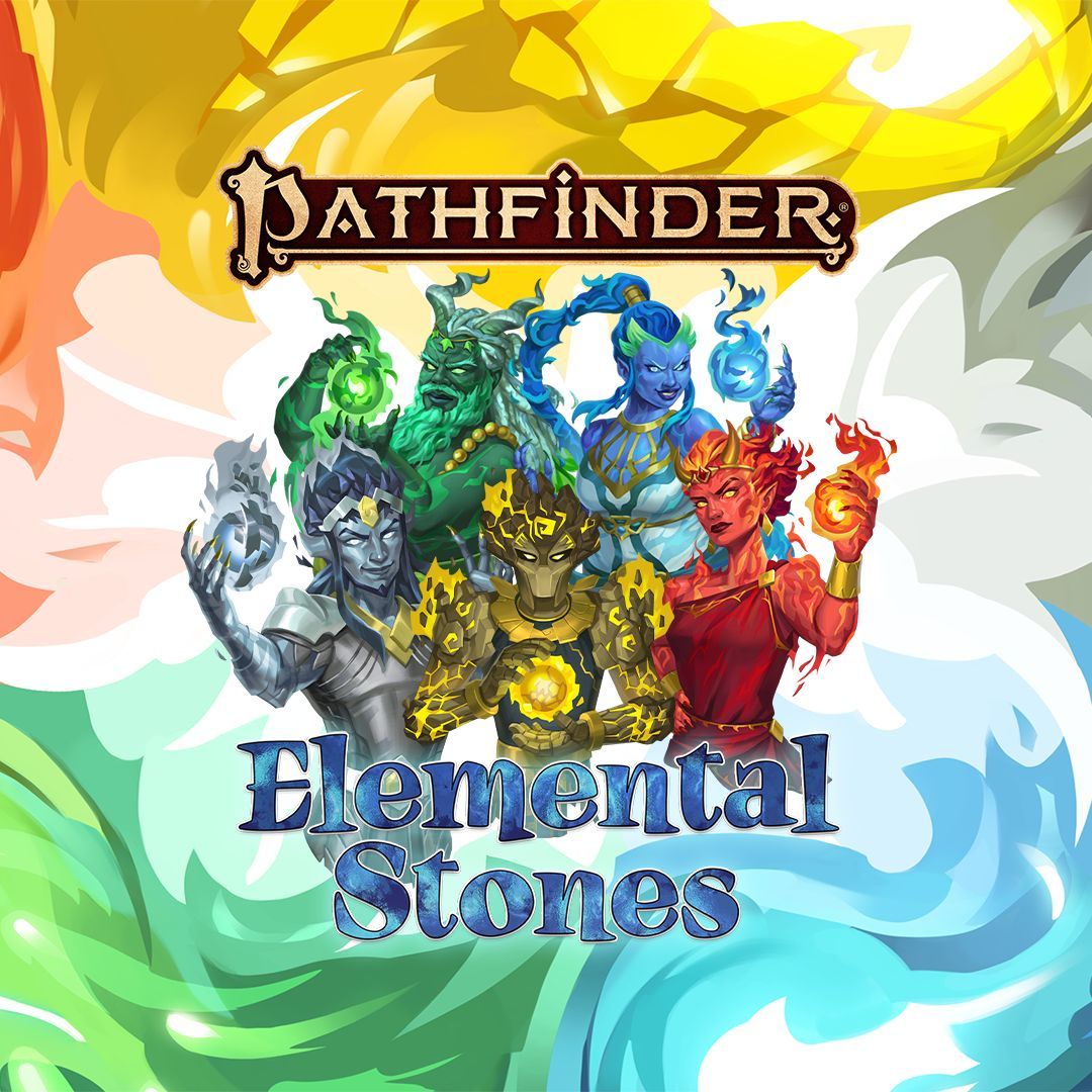 Whats that going on over at twitch.tv/officialpaizo ?? Why its elementary my friend. Elemental Stones that is! Come watch us play it live in 30 minutes!