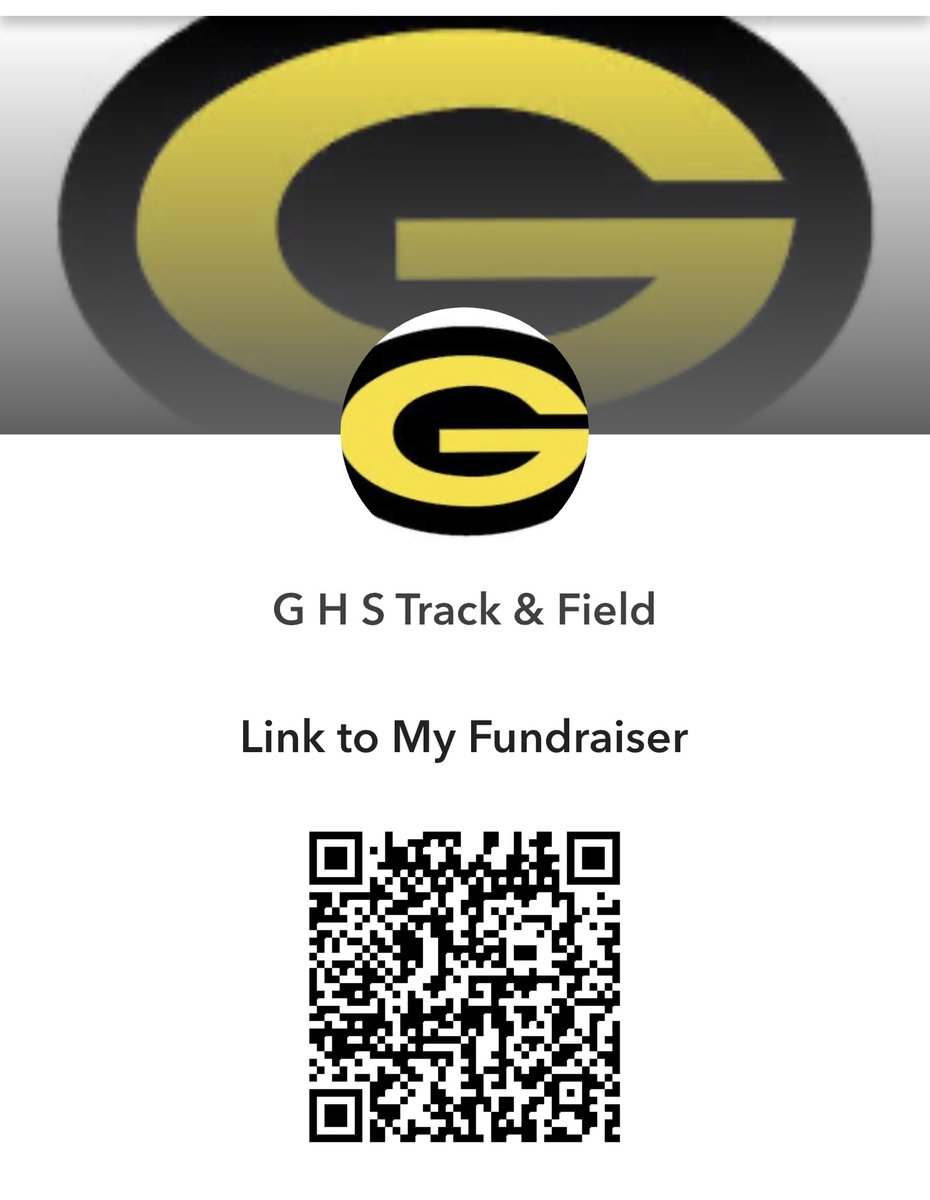 Please help support the Greenwood High School Track &amp; Field Team by scanning the QR code for our fundraiser! The team thanks you in advance!