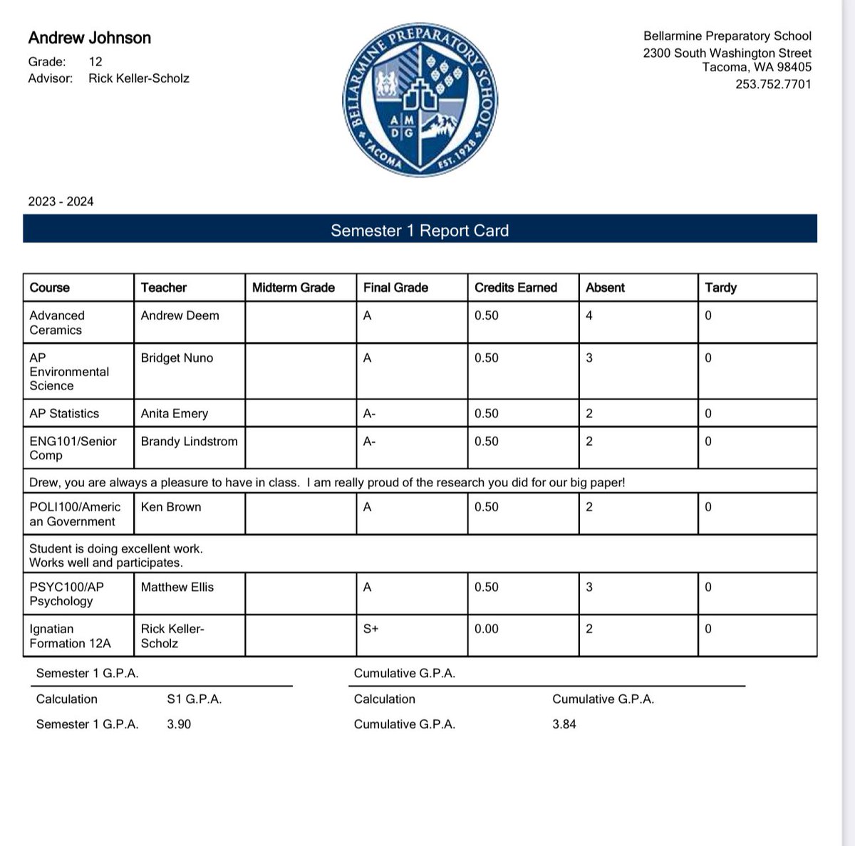 Finished my 1st Semester with a 3.9 unweighted and a 4.39 weighted GPA. Still looking for a home!! DMs are open.