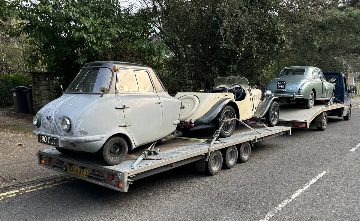 Here is a fun game for my fellow car anoraks - three cars that my dad has lovingly stored for between 40 and 50 years. All are headed to auction shortly. 

Can you identity all three? Once I have the correct answer, I will launch round 2. And then 3. Etc.