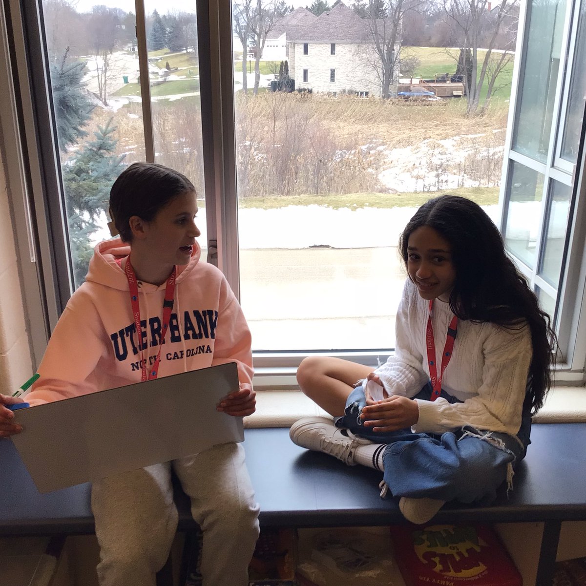 Mr_C_MSN's tweet photo. 6th graders are discussing equations with an info gap activity. #MSNLearns @LZdistrict95 https://t.co/tQsflQHW4z