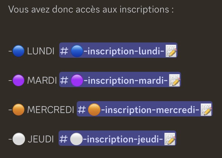 Voilà à partir de lundi chaque soir une mini ligue de 4 ou 6 Équipes pour les clubs qui veulent travailler et tester des joueurs au lieu d’aller en tournois . 10 JOUEURS MINIMUM et GK FACULTATIF . RT APPRECIER 🏷️ discord.gg/VzFBzmzU