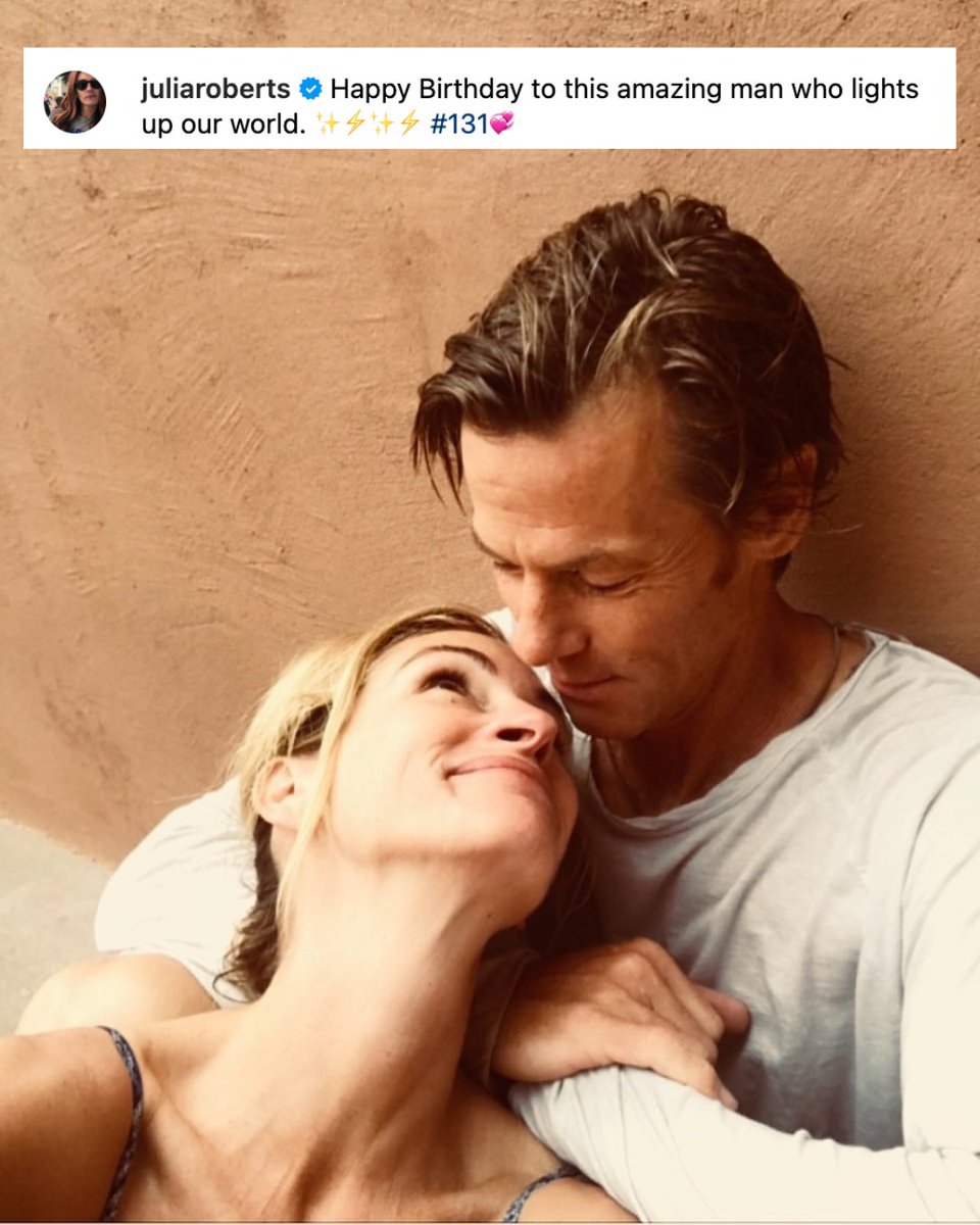 HelloCanada's tweet photo. Julia Roberts wished her husband, Danny Moder, a happy birthday with a sweet photograph and message on social media. 📸: #juliaroberts #dannymoder https://t.co/vLcU1B8eYP