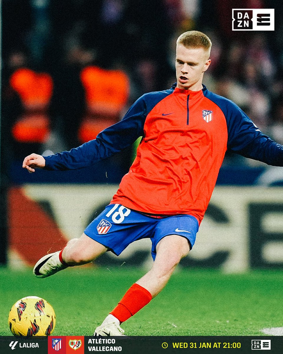 DAZN_BEFR's tweet photo. 🆕 | Arthur Vermeeren est titulaire pour la première fois avec l'Atlético ! 🤩🇧🇪 #AtletiRayo https://t.co/2kB03CUpXz