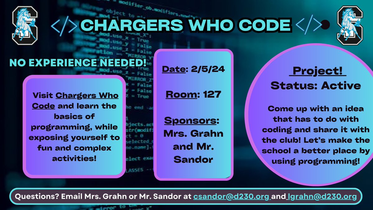 Chargers Who Code (@stagggwc) on Twitter photo 