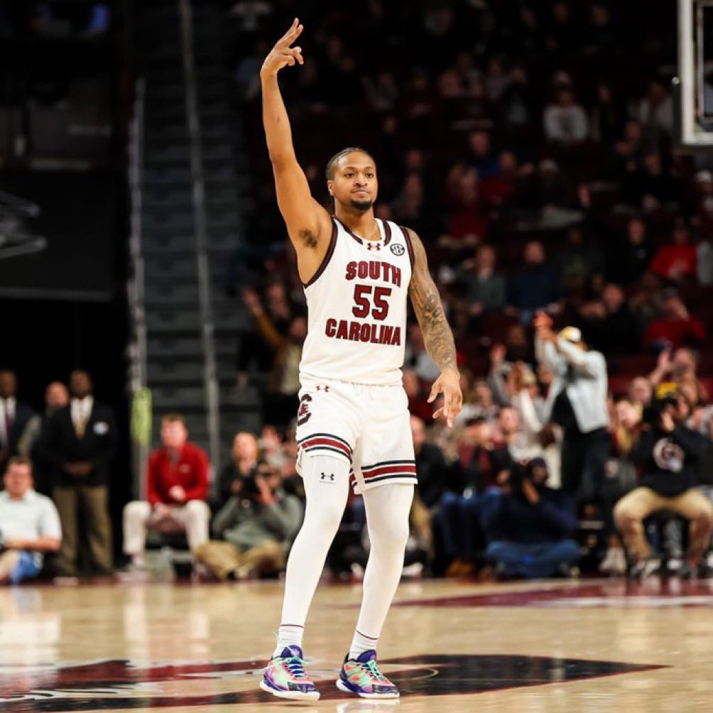 Ta’Lon Cooper is currently shooting 45.8% from three on the season. That puts him at 5th in the nation. A star and SC Legend