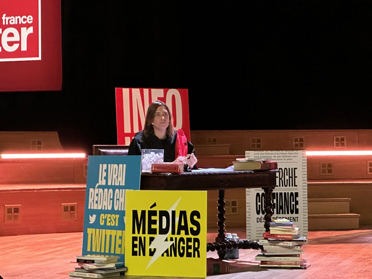 Elle est prête, Mathilde Serrell à présider ce drôle de tribunal pour les générations futures de @franceinter x @USBEKetRICA pour poser la question : le journalisme est-il mort ? 🔴 radiofrance.fr/franceinter/po…