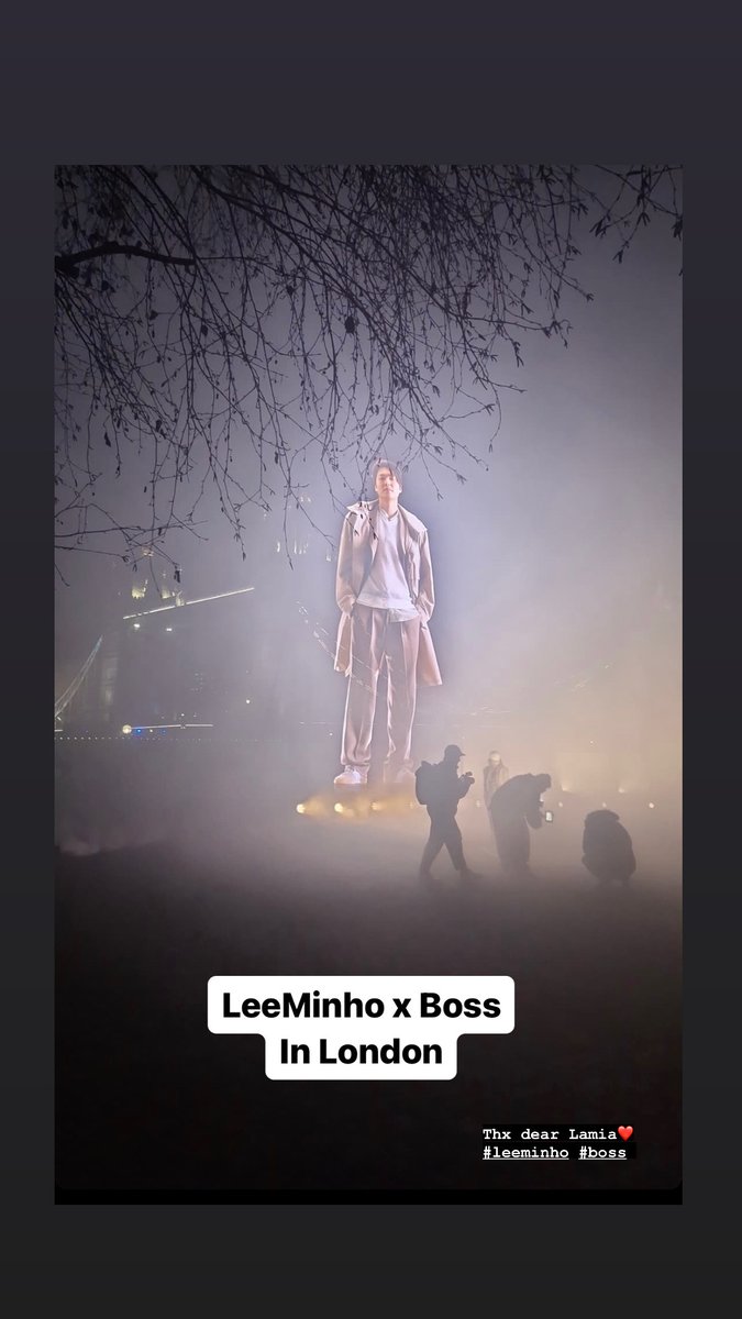 #LeeMinHo BOSS Hologram in London cr. weibo #이민호 <a href="/ActorLeeMinHo/">Lee Min Ho</a> #kdrama