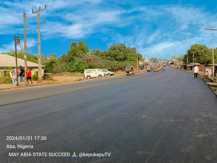 62 KM road under construction from Umuahia to Arochukwu. Ndi Abia help is here - @alexottiofr #AlexOttiMeansBusiness