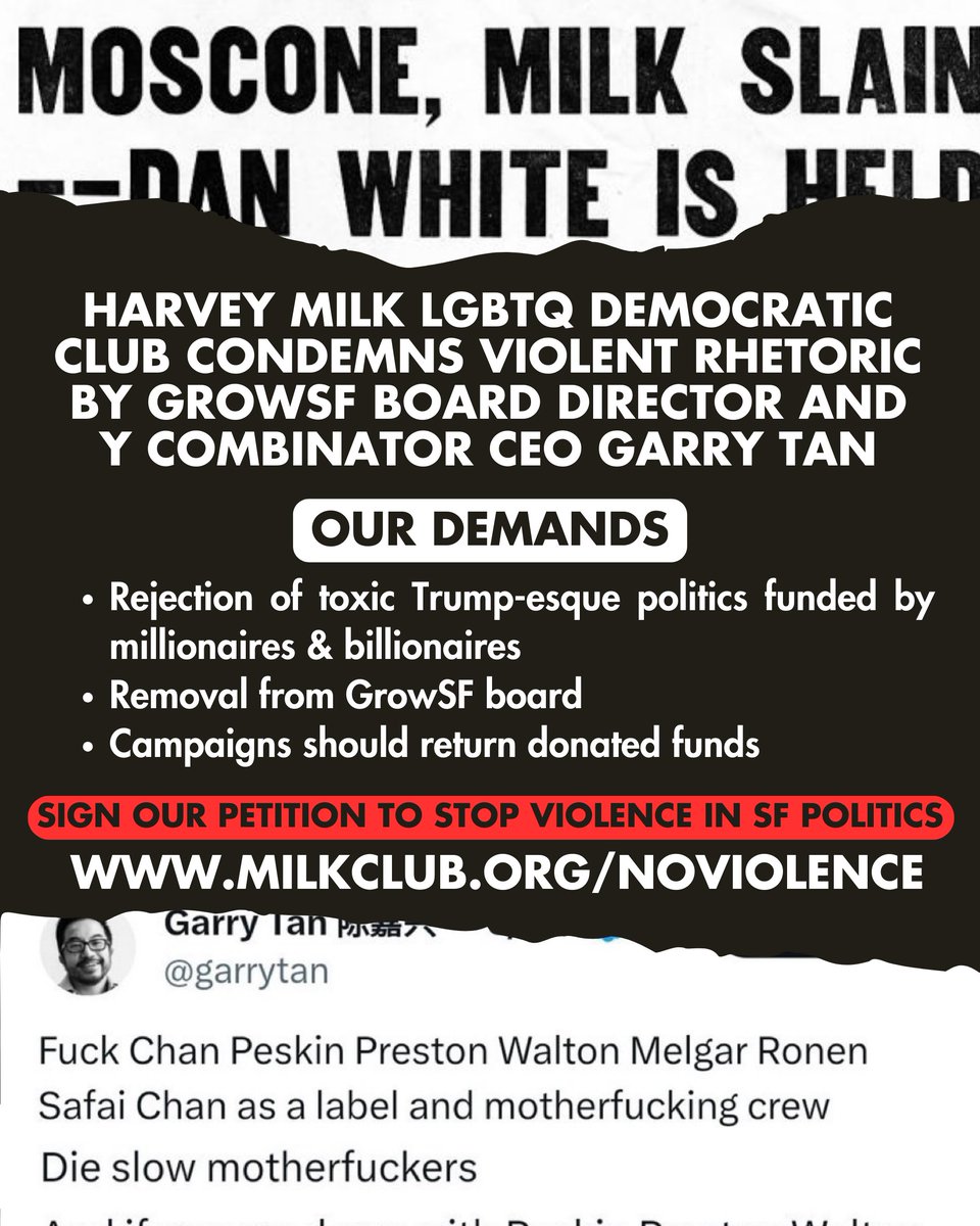 Harvey Milk LGBTQ Democratic Club tweet media