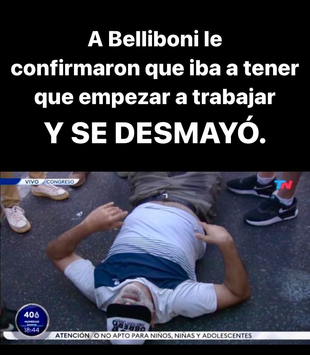Por favor, piedad con Belliboni. No está acostumbrado.