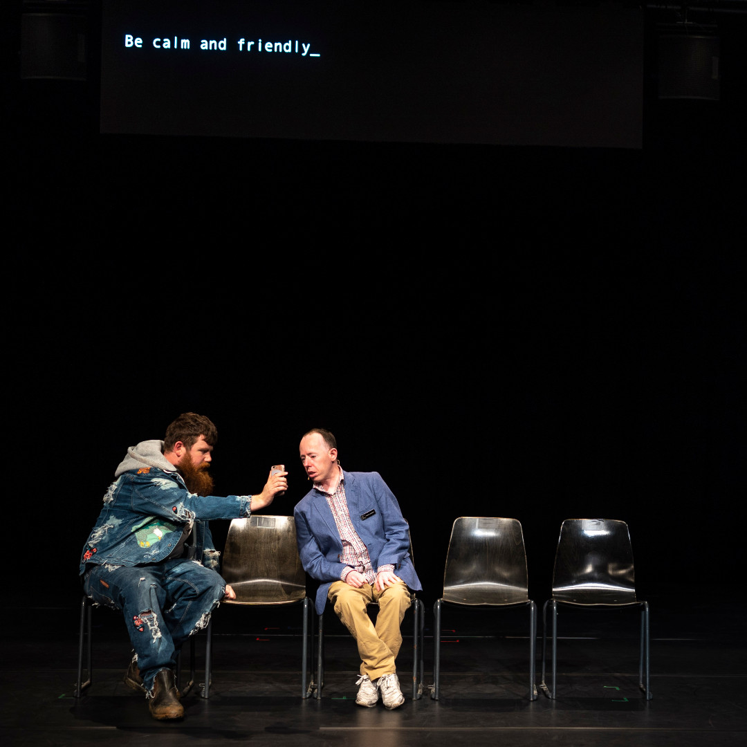 The Shadow Whose Prey the Hunter Becomes opens TOMORROW!

Deeply original and audaciously witty, this staged community hall meeting probes human rights, disability advocacy and AI.

<a href="/Back2BackTheatr/">Back to Back Theatre</a>
Presented with <a href="/NeworldTheatre/">Neworld Theatre</a> <a href="/TheCultch/">The Cultch</a>
#PuSh2024 #LivePuSh #LiveArt